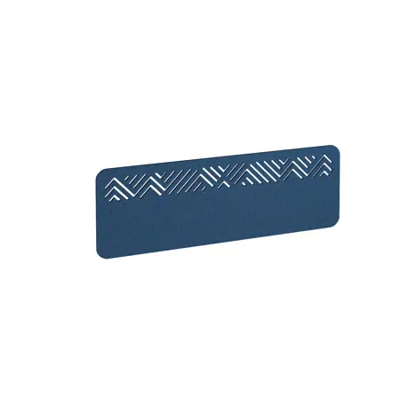 Chevron Acoustic Desktop Screen - 1200mm - Blue